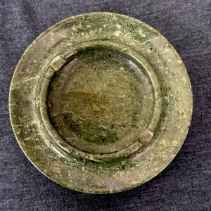 Vintage Green Marble Ashtray